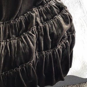 Chico’s soft luxurious velvet long skirt